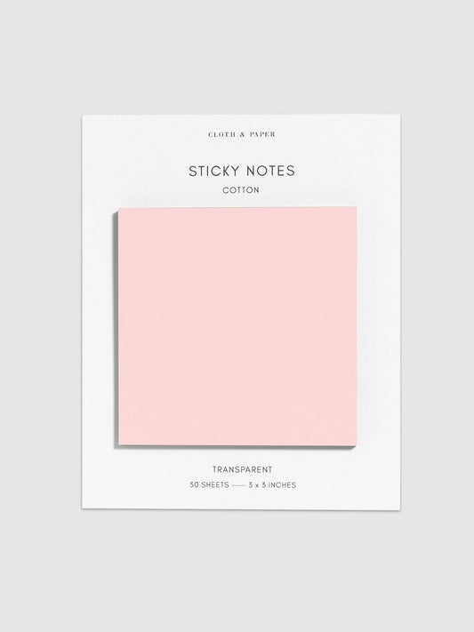 Transparent Sticky Notes: Cotton