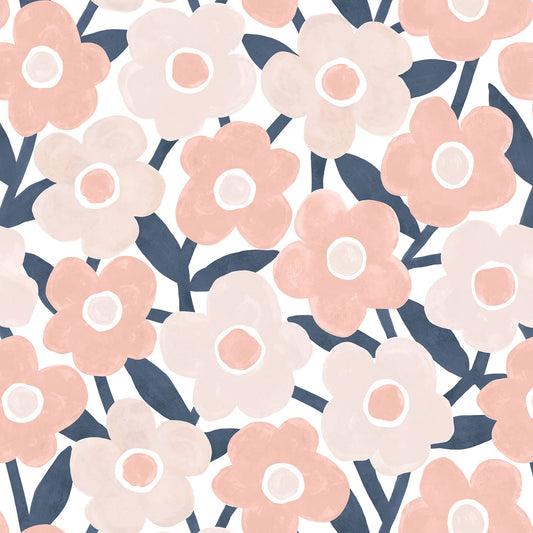 Elegant Flowers - Wrap - Roll 5' X 30"