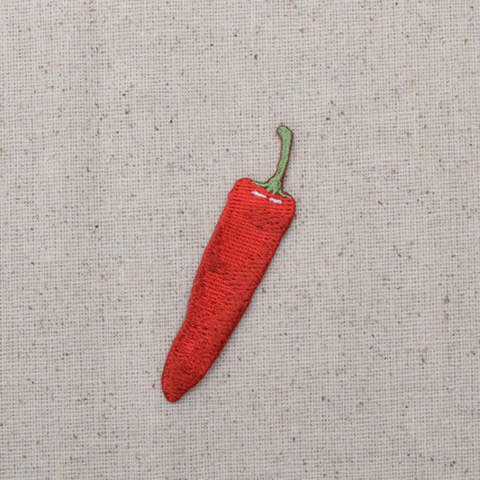 Chili Pepper, Red Hot Jalapeno Embroidered Iron on Patch