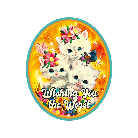 Wishing You the Worst Cats Sticker