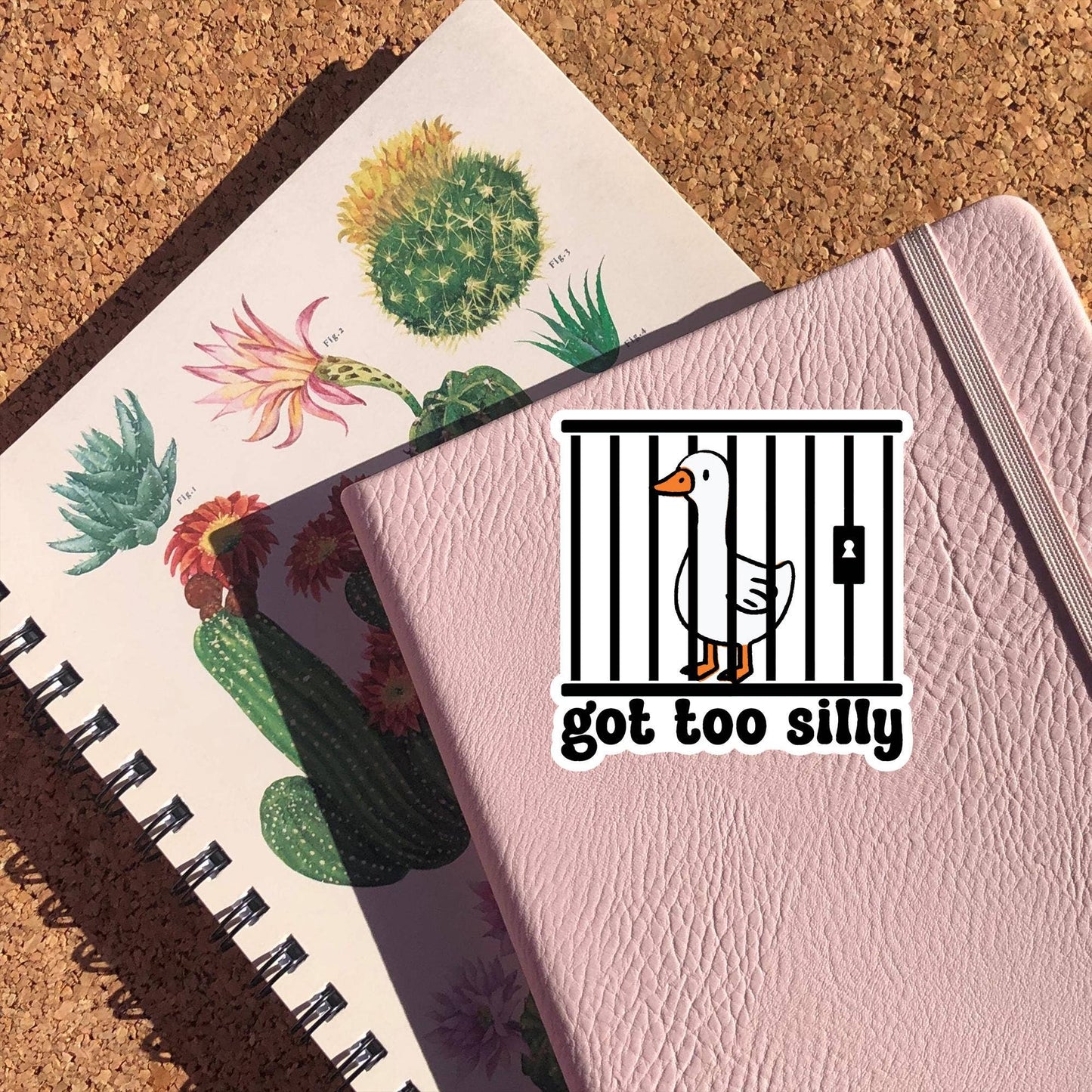 Got Too Silly Goose Sticker: Holographic Vinyl / 3 inch