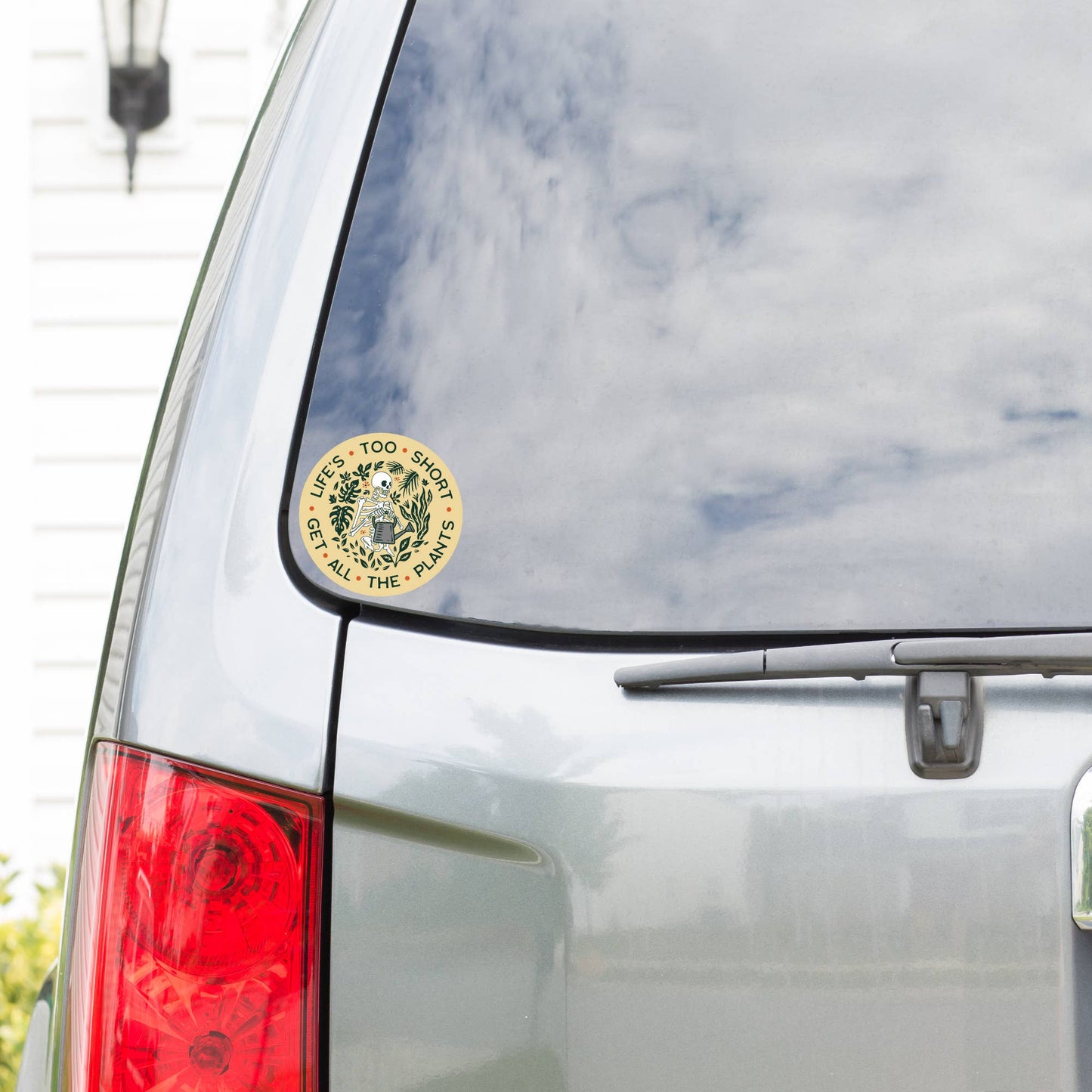 Life's Too Short Get All The Plants Skeleton Sticker