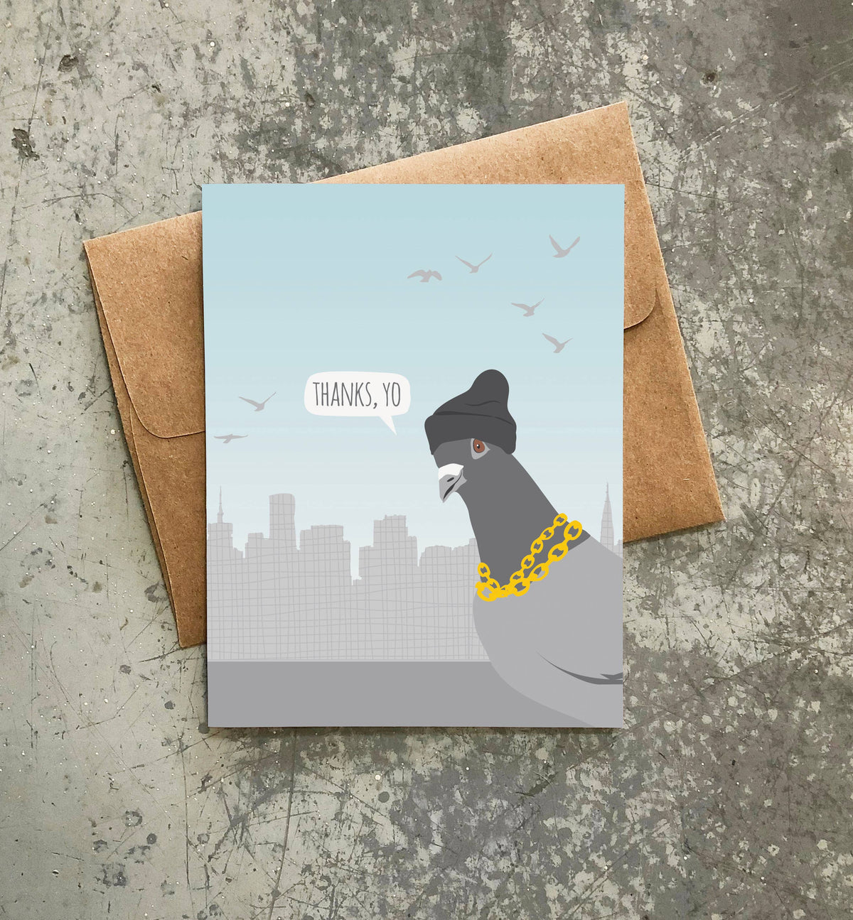 Thanks Yo Pigeon Card