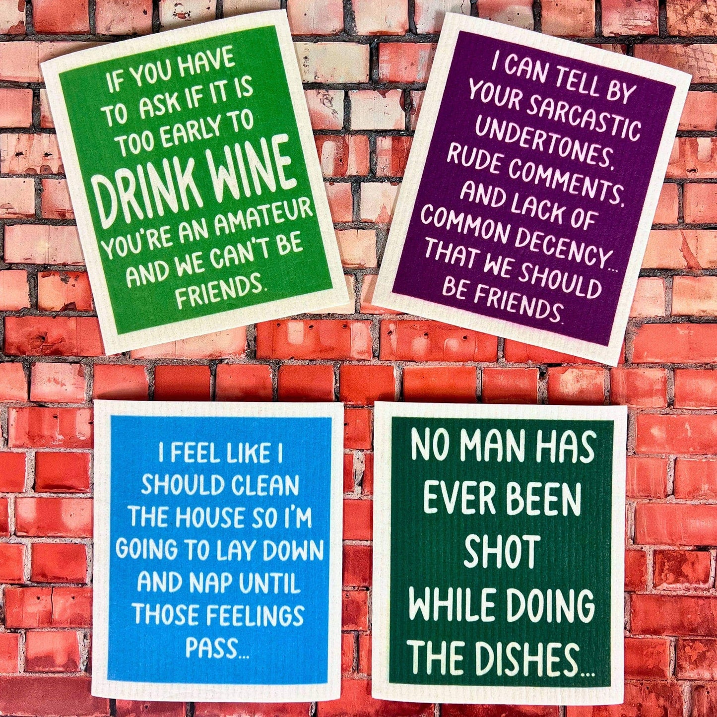 Shot While Doing The Dishes Funny Swedish Dishcloths - Gifts