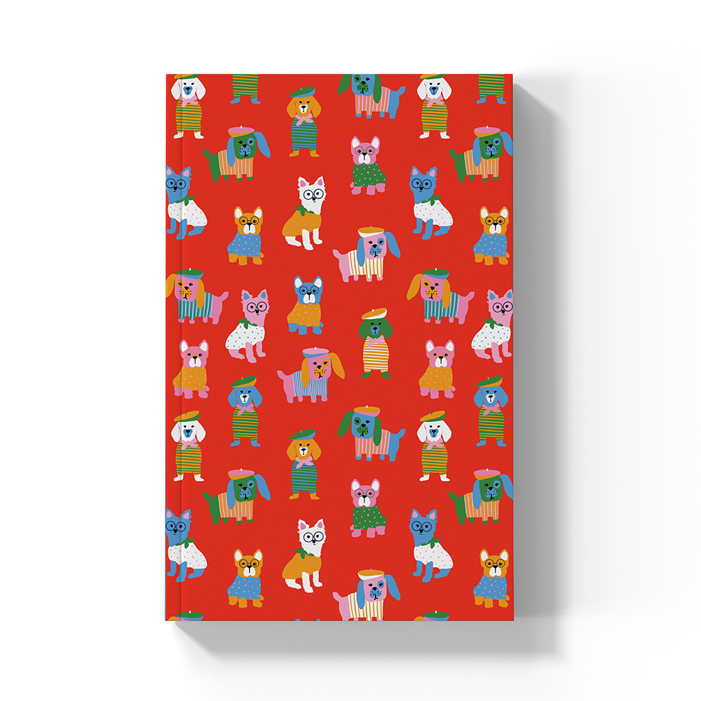 Paris Pups Classic Layflat Notebook Journal LFC2654L