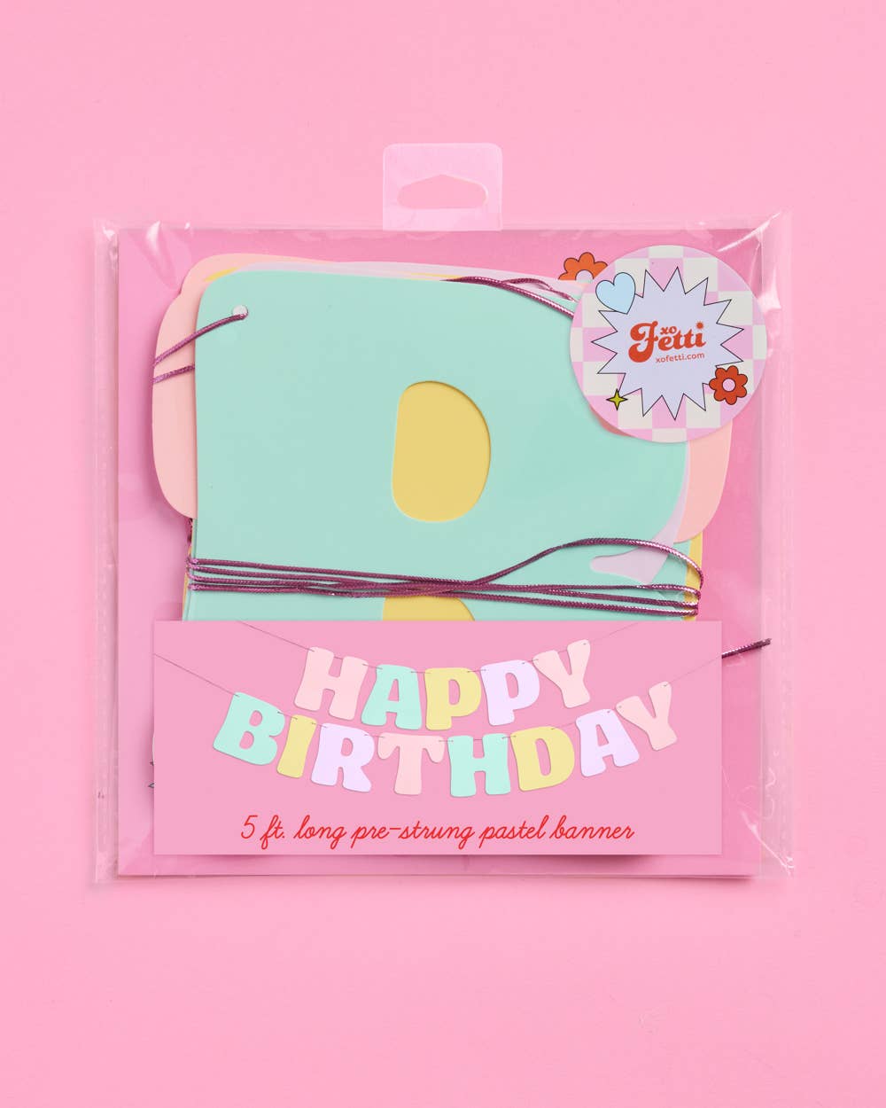 Happy Birthday Pastel Party Banner, Bday Decor, Supplies