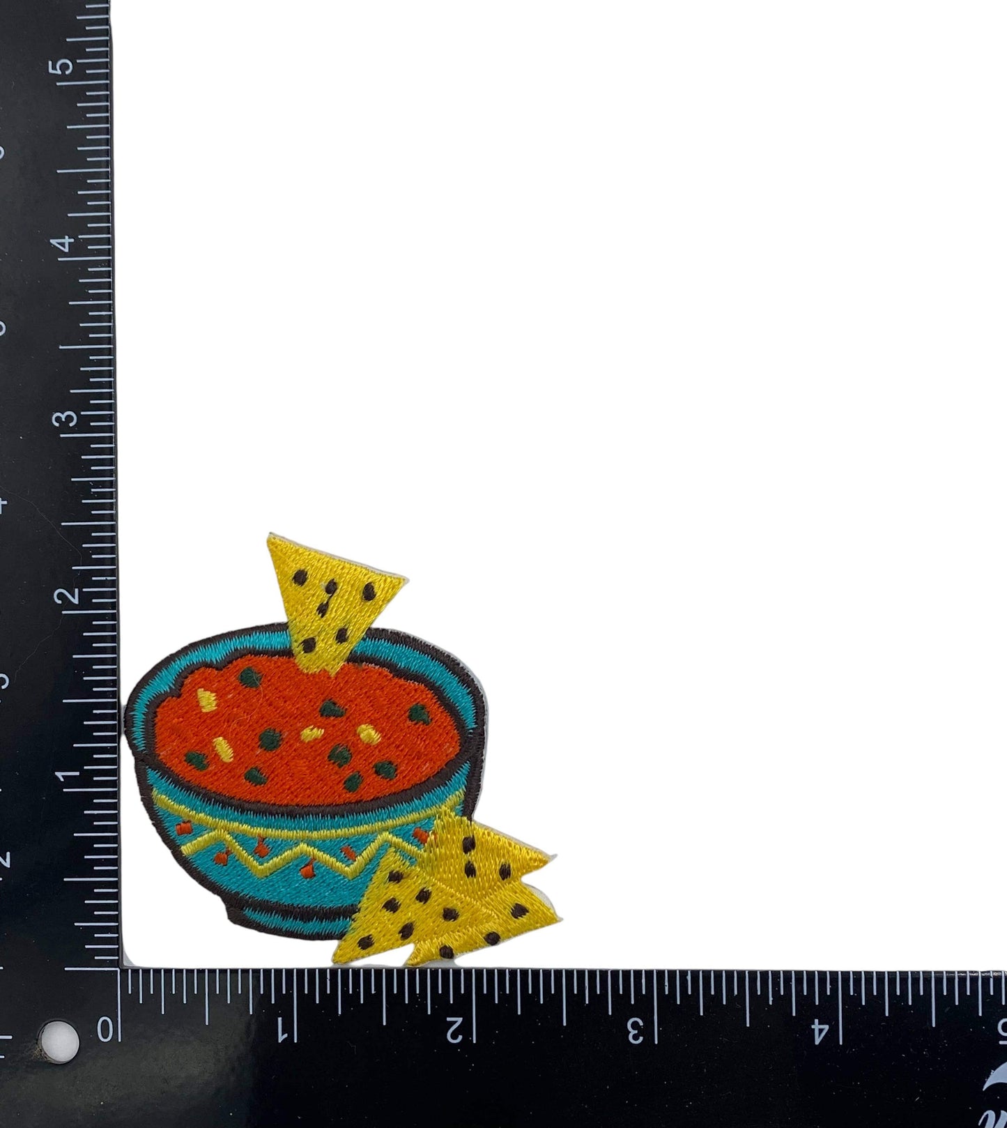 Chips and Salsa, Food - Iron on Embroidered Patch