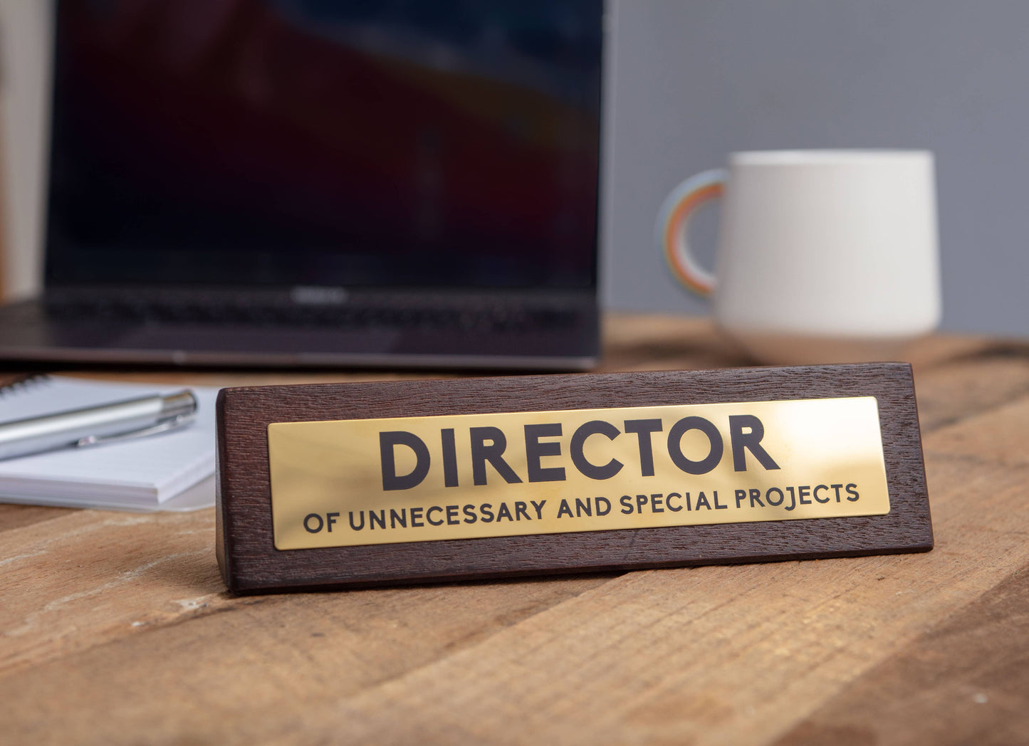 Director Wooden Desk Sign - Funny Novelty Gifts - Gag Items