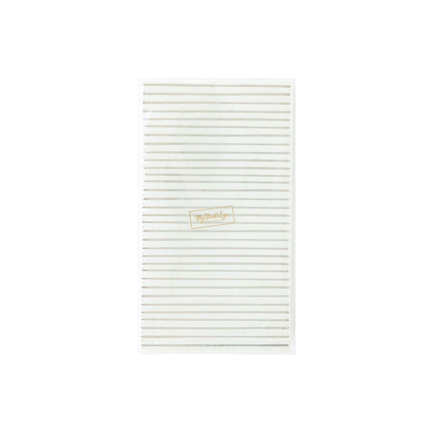 Silver Stripe Dinner Napkin