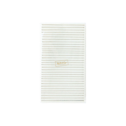 Silver Stripe Dinner Napkin