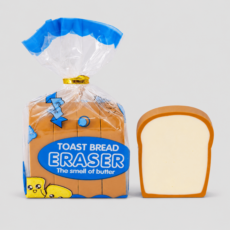 Toast Bread Shaped Eraser Set: Multi Color / One Size/1Pack/4PCS