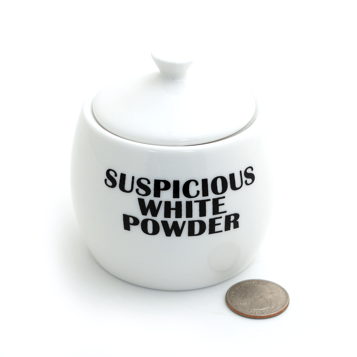 Suspicious White Powder Round Sugar Bowl - LIMITED EDITION