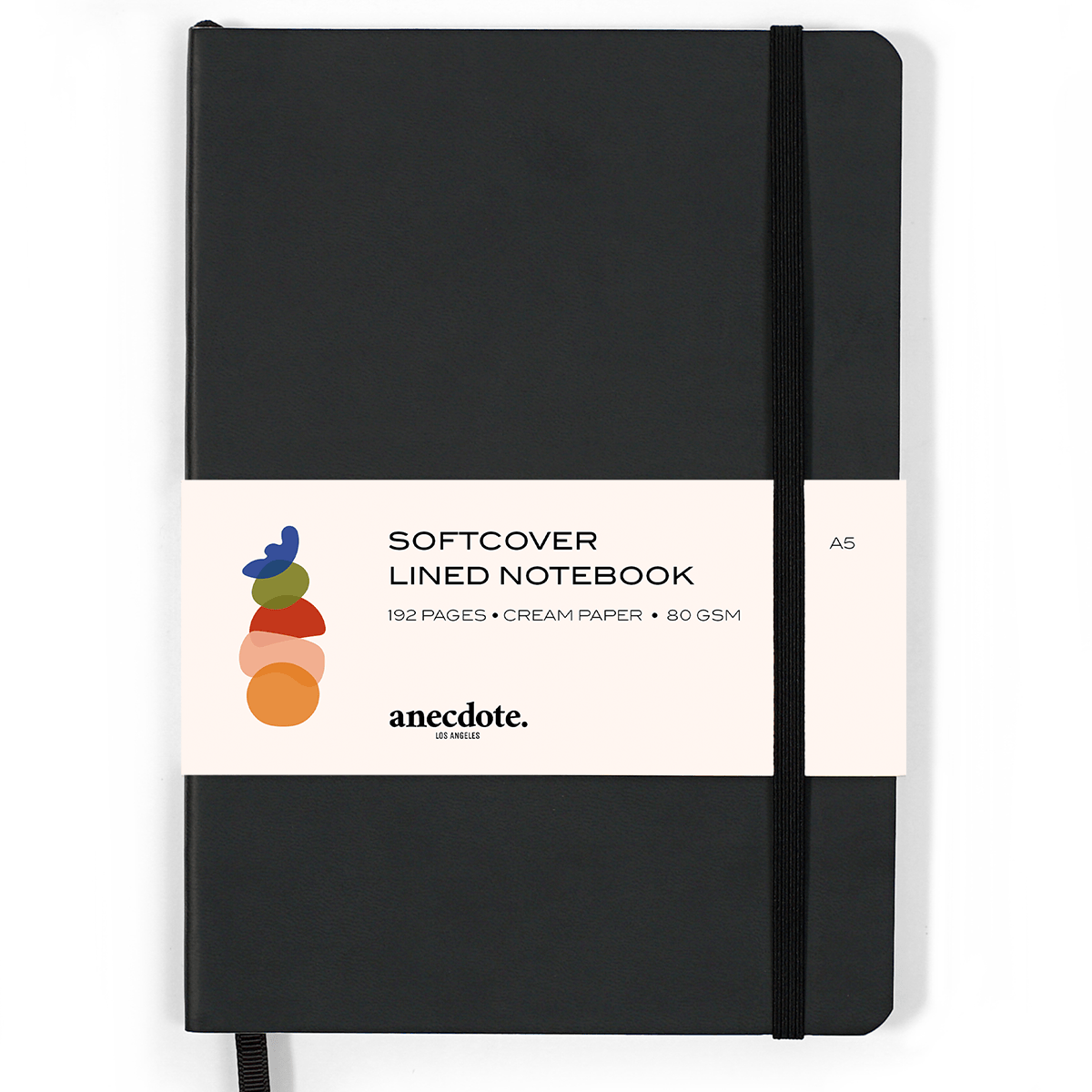 Softcover Journal - Sleek Design with Thick 80 gsm Paper: Black