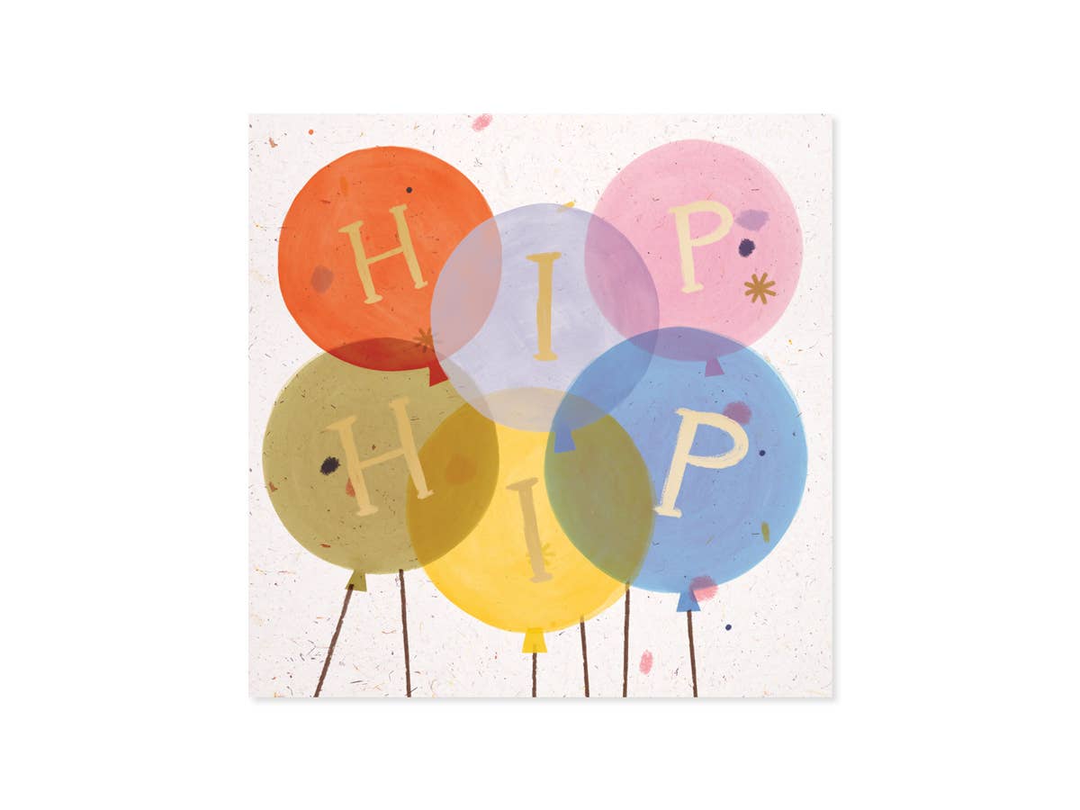 Hooray Colorful Pop-Up Congrats Card with Gold Foil