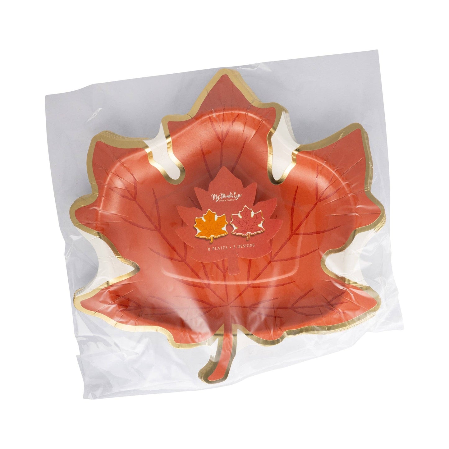 Leaf Shaped Paper Plate Set