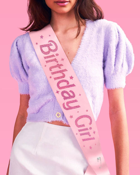 Birthday Girl Sash, Party Accessory, Bday Gift