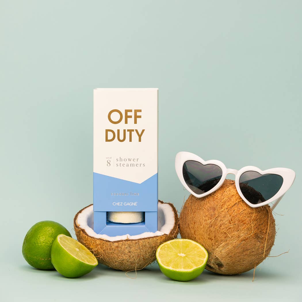 Off Duty - Aromatherapy Shower Steamers - Coconut Lime - Set of 8