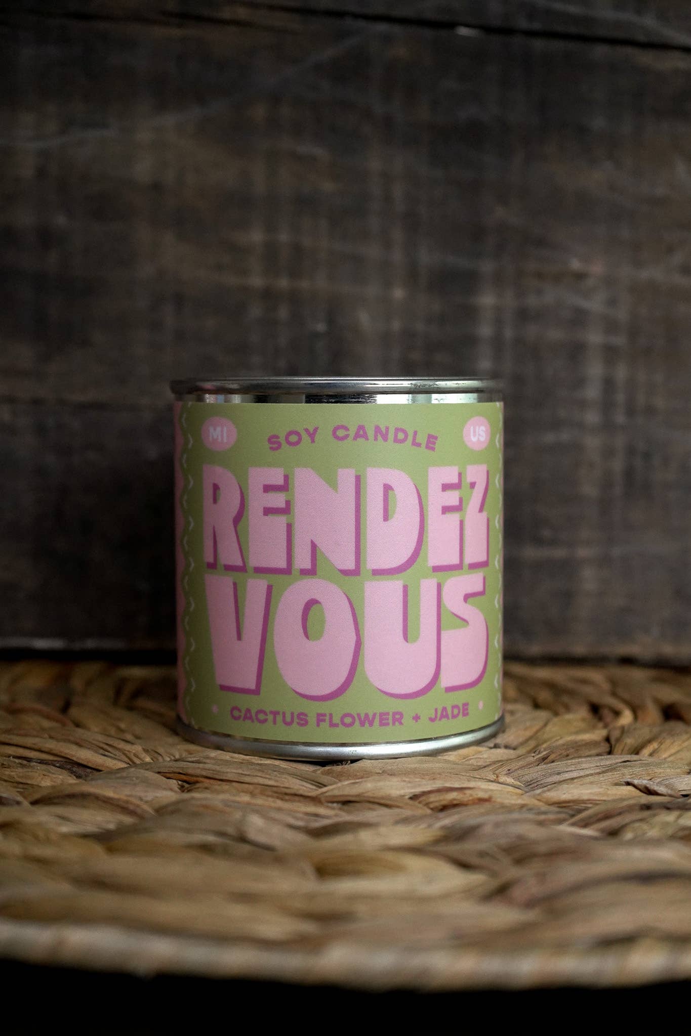 Rendezvous | Cactus Flower + Jade 8oz Soy Candle