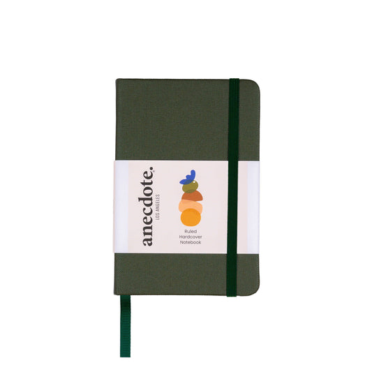 Pocket Notebook | Small Lined Journal | 7 Colors : Evergreen