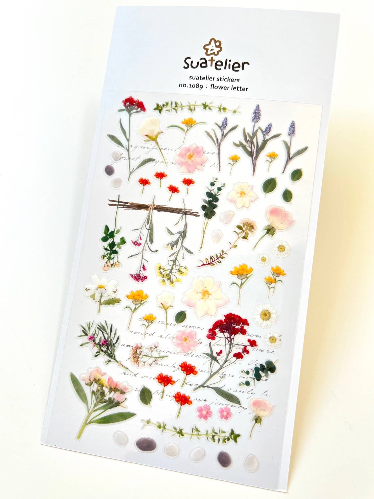 FLOWER LETTER STICKERS