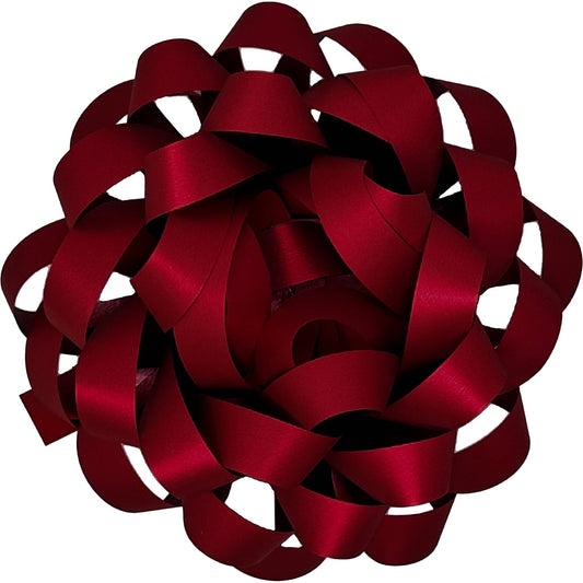 Bows - 5" Burgundy Poly
