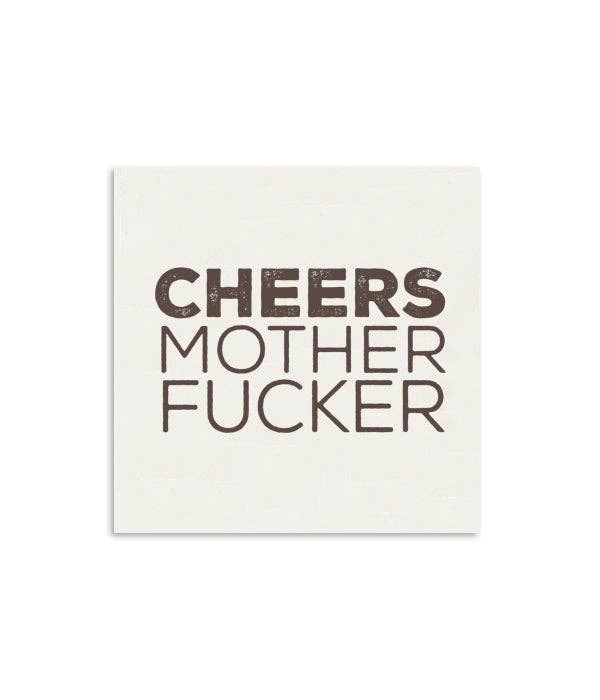 Cheers Mother Fucker Mini Greeting Card