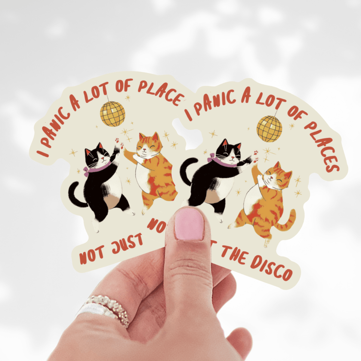 I Panic A Lot Just Not the Disco Sticker