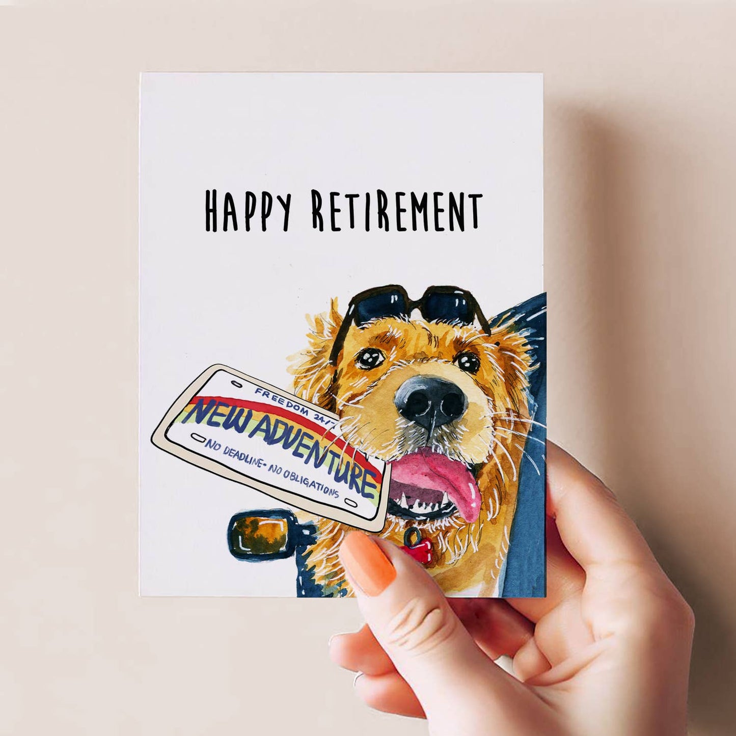 Road Trip Adventure Awaits - Funny Retirement Card