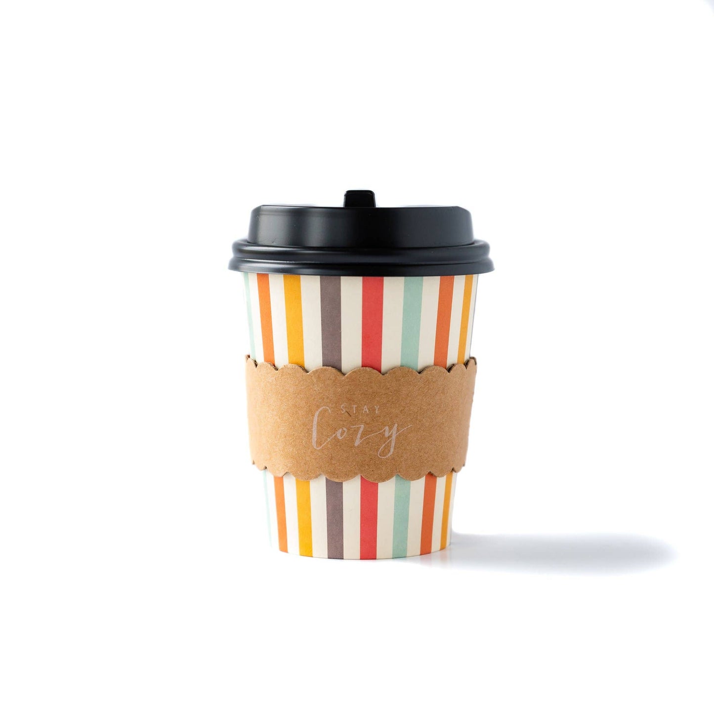 Harvest Stripes To-Go COZY Cups (8 - 8oz)