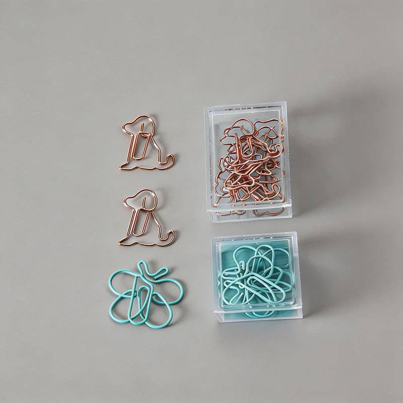 10 Boxed Animal Paper Clips: Bow / One Size/1Pack/10PCS