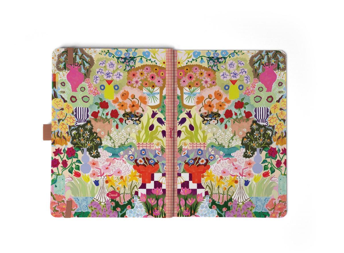 Wild Garden Soft Touch Hardbound Layflat Notebook HBLFE2549L