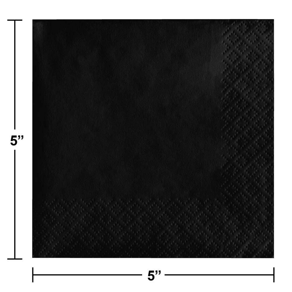 Black Velvet Value Friendly Beverage Napkins, 20/Pkg