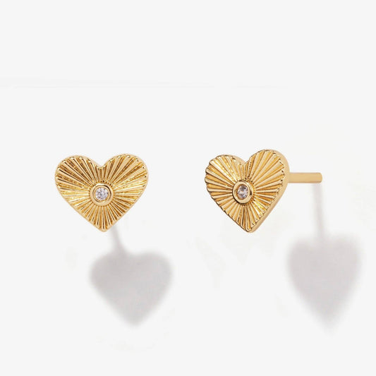 Isla Mini Heart Stud Earrings