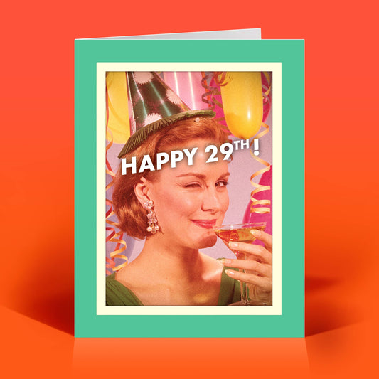 Funny Birthday Card – WINKING – Vintage Sassy Humor