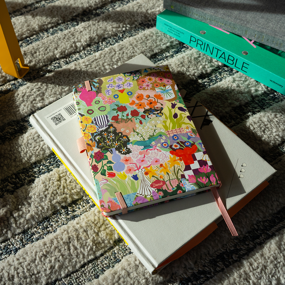Wild Garden Soft Touch Hardbound Layflat Notebook HBLFE2549L