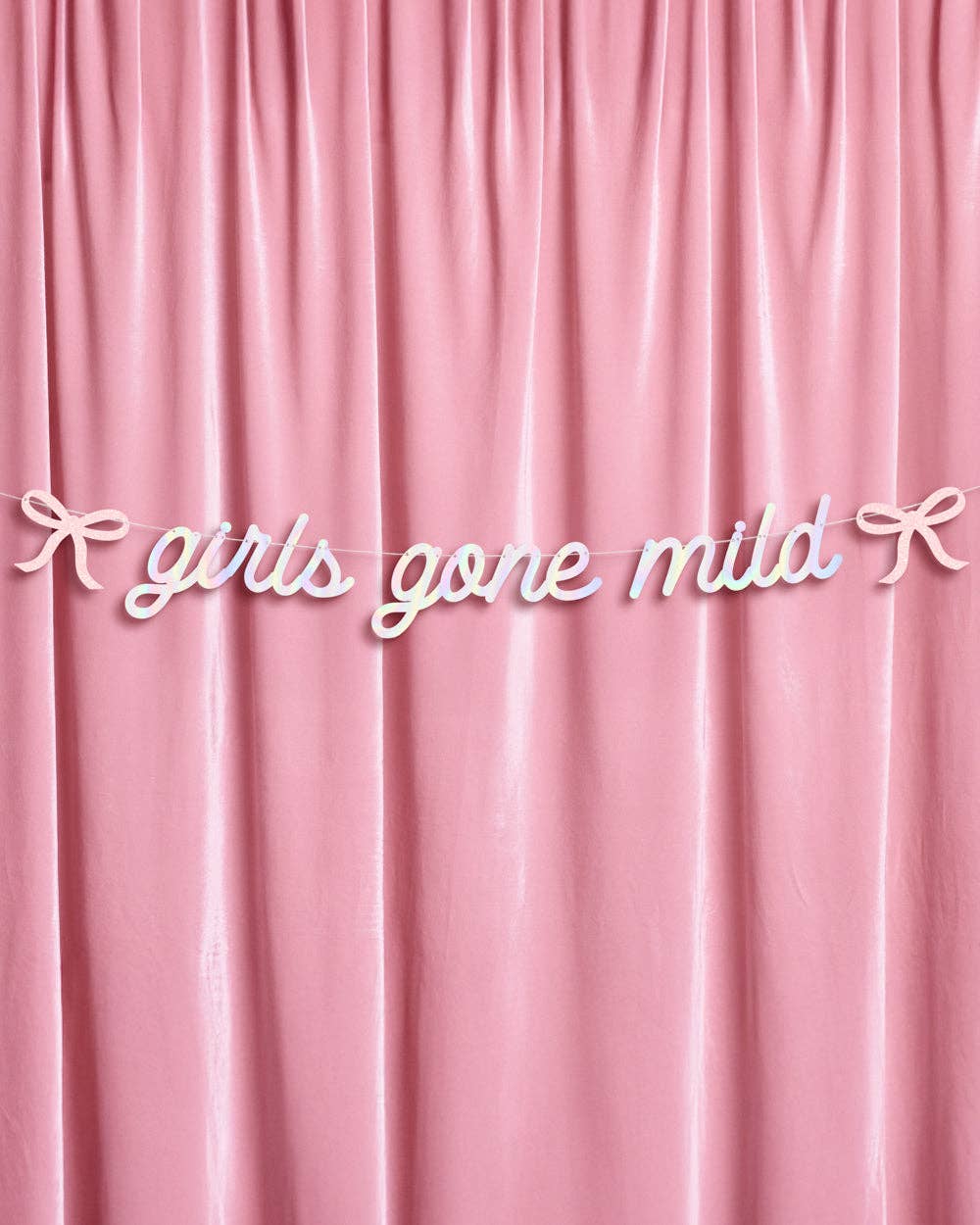 Girls Gone Mild Banner - iridescent foil banner, bachelorette sign, girls night, bday