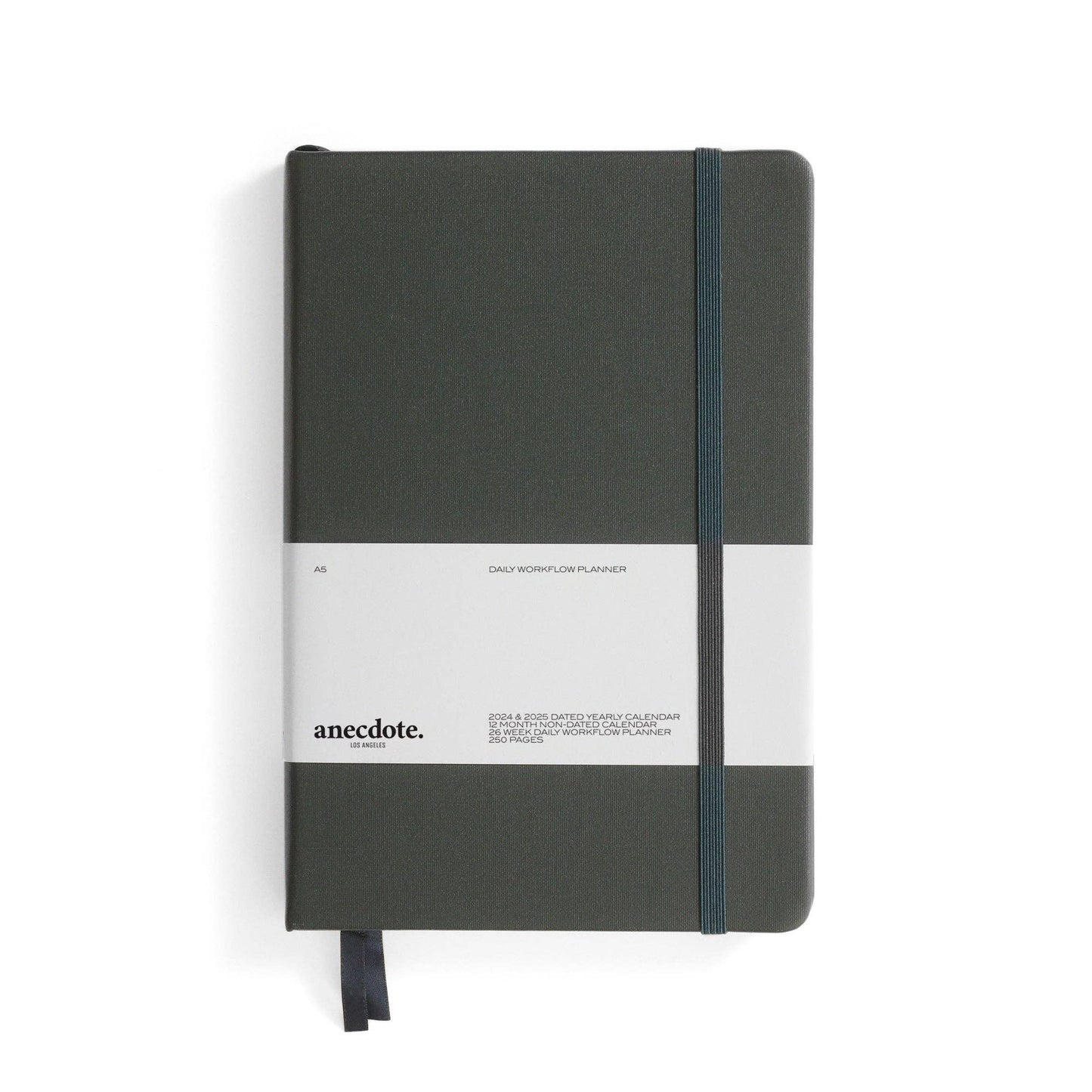 The Daily Planner - Hardcover with Library Buckram Cover: Dutch Blue