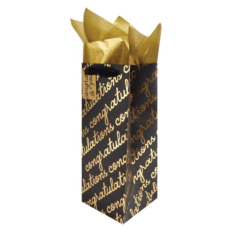 Congrats Script - Bottle Bag