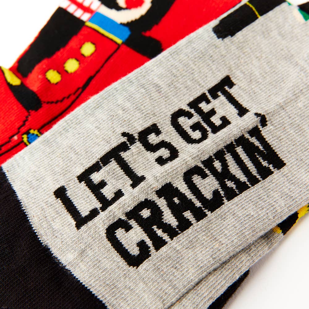 Unisex Nutcracker Socks Gift Set: 6 - 11