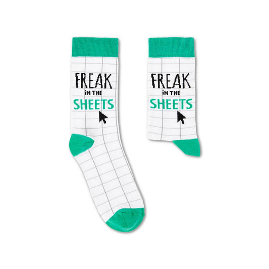 Unisex Freak In The Sheets Socks: 6 - 11