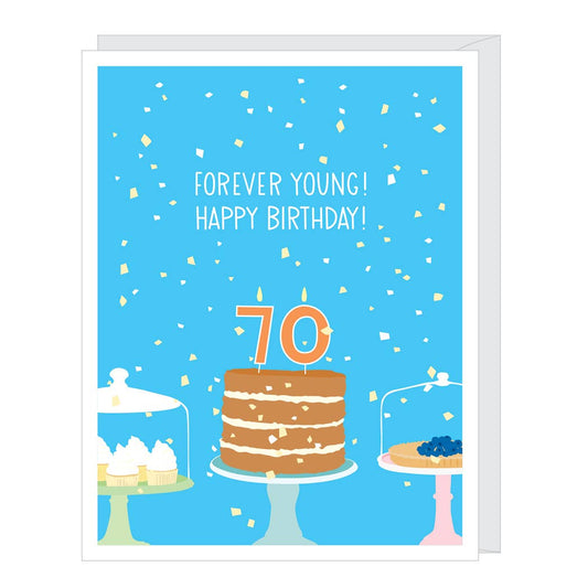 Number 70 Seventieth Birthday Card