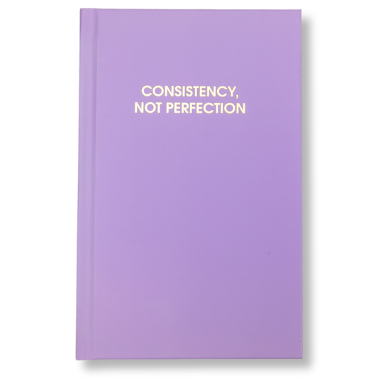 Consistency Not Perfection - Daily Journal - Bright Hardcover