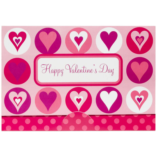 Rows of Heart Happy Valentine’s Day - Gift Card Holder