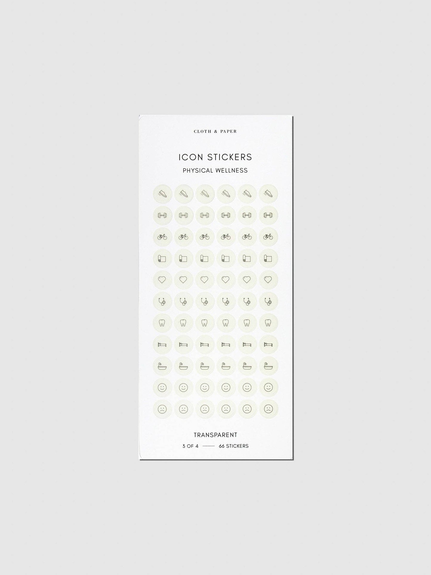 Healthy Planning Sticker Set: Healthy Planning Sticker Set