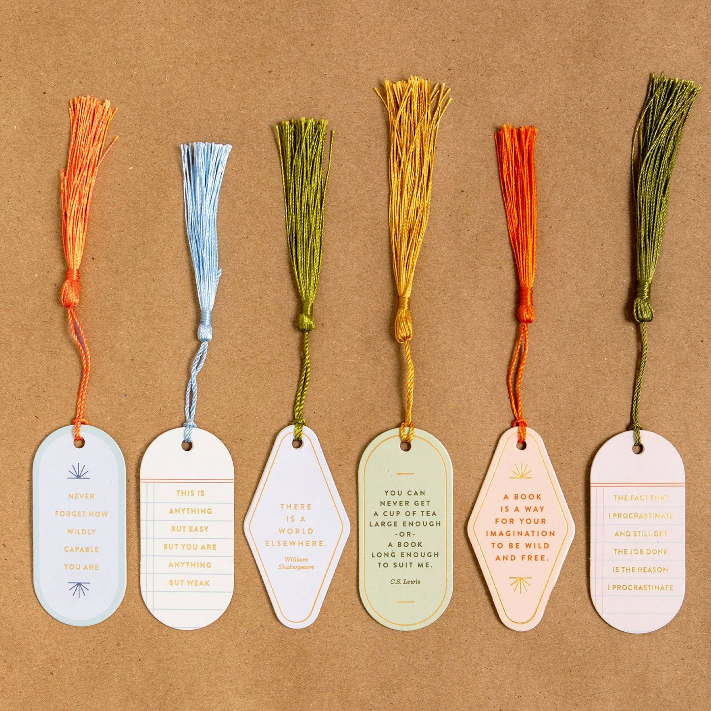 Wildly Capable Anything But Weak Vegan Leather Bookmark Leather Bookmark
