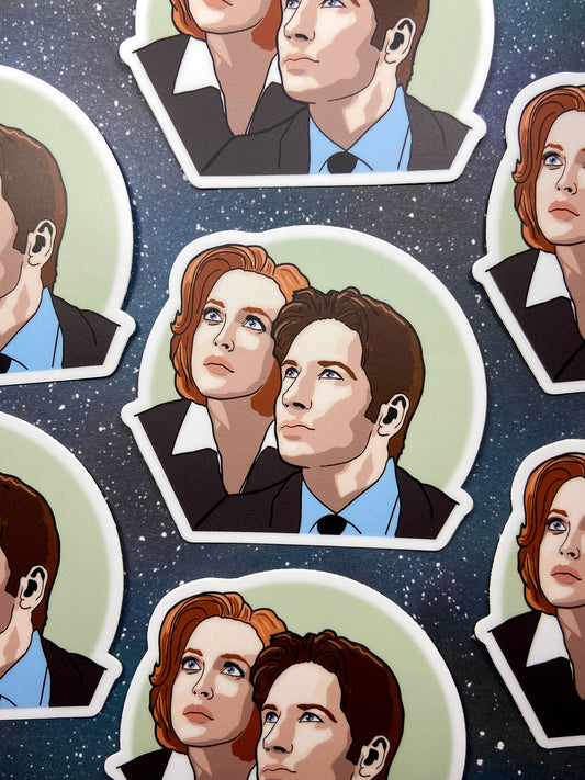 X-Files - Scully and Mulder Sticker