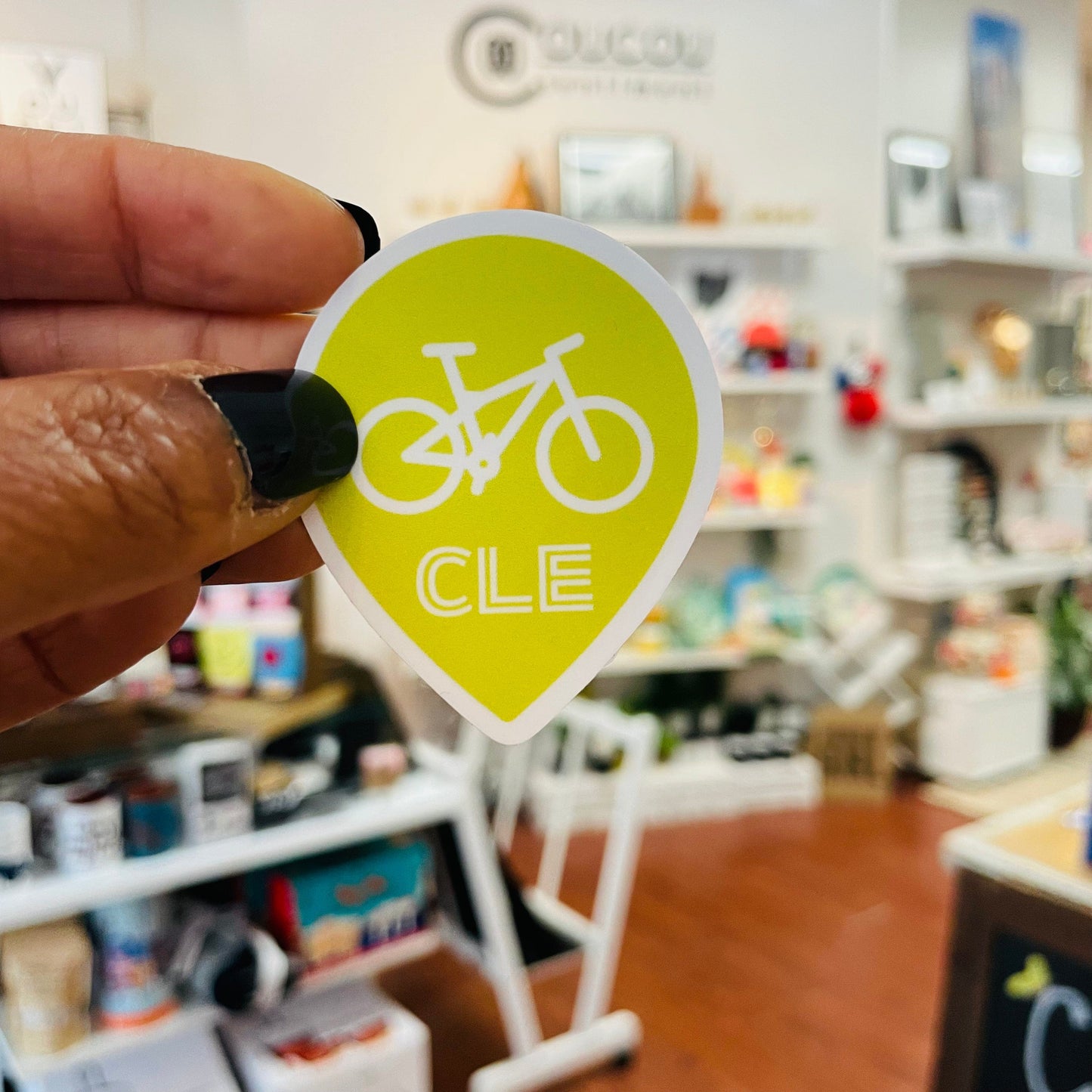 CLE Bike Location Sticker