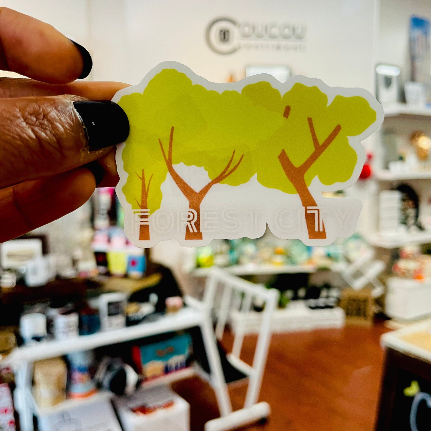 Forest City Trees Sticker