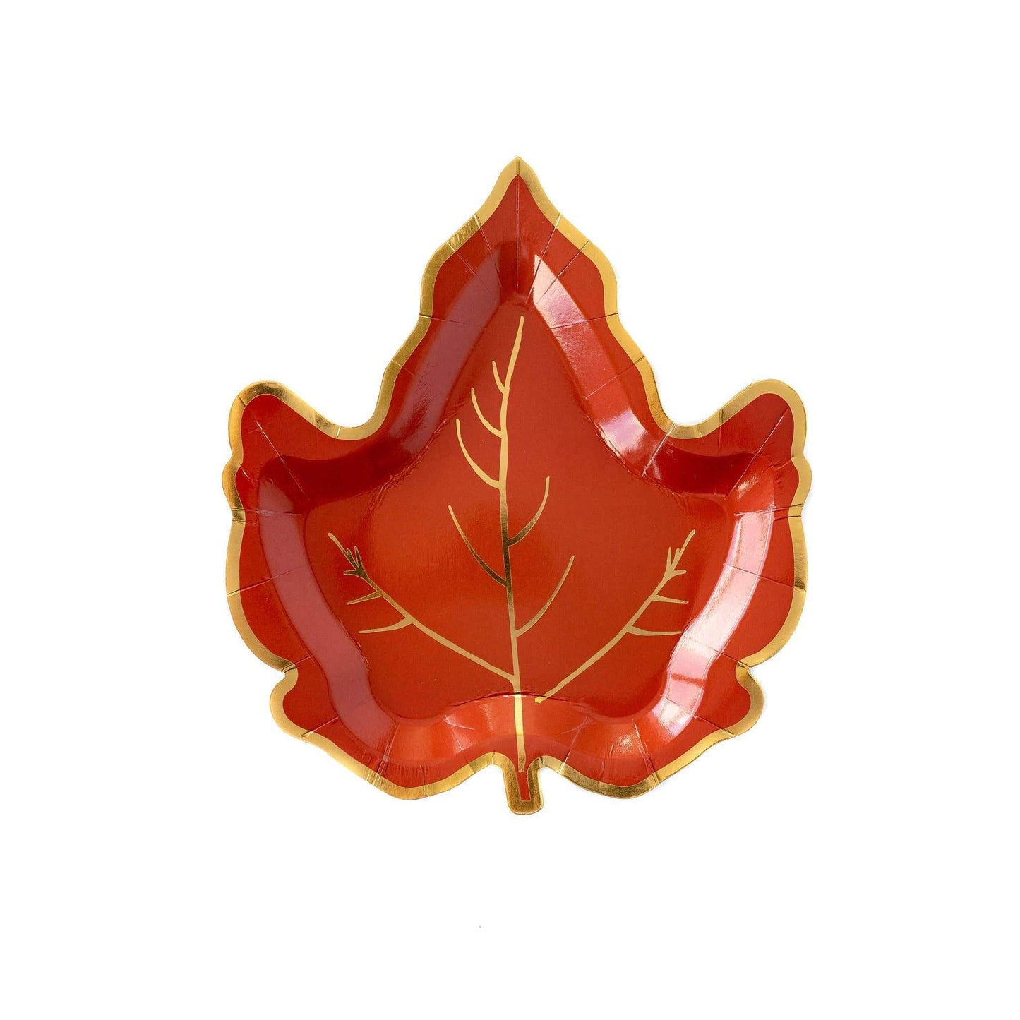 Harvest Maple Leaf Shaped 7" Plate 8ct