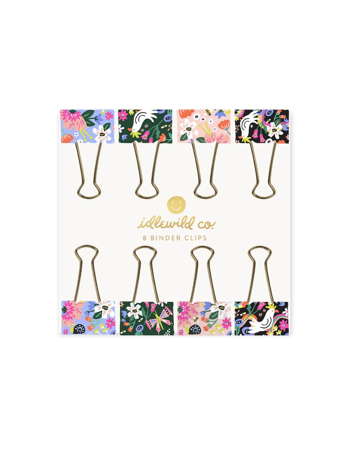 Floral Binder Clips